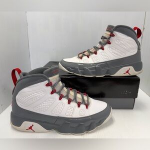 Jordan 9 Retro Fire Red Men’s Sneakers Size 12 CT8019-162